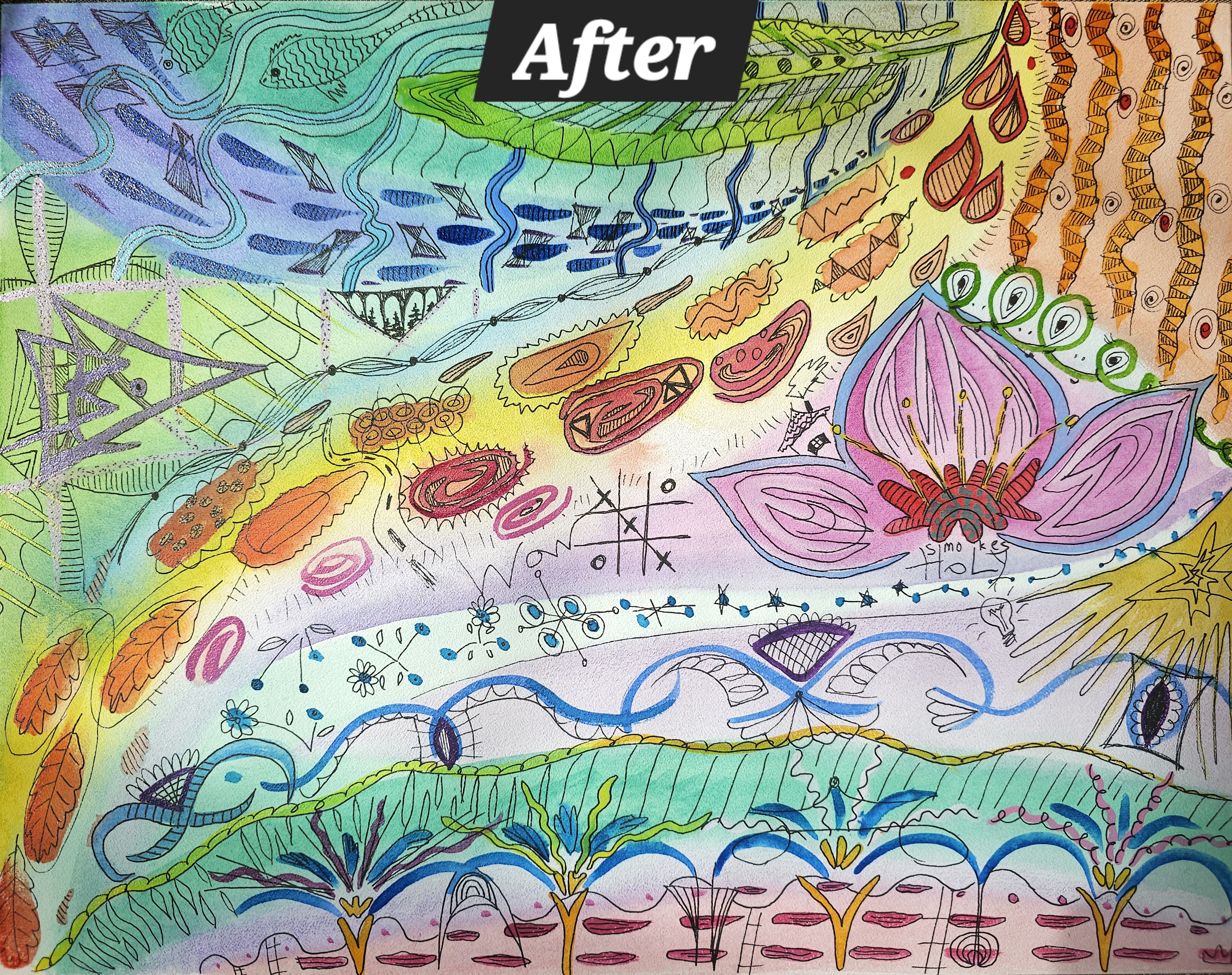A shared landscape, continued by another hand — after