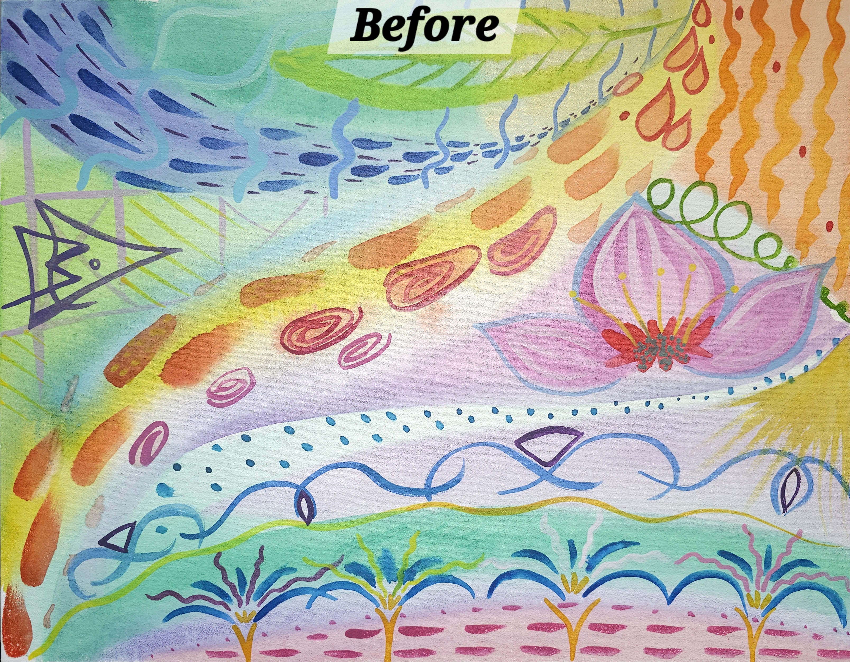 A shared landscape, continued by another hand — before